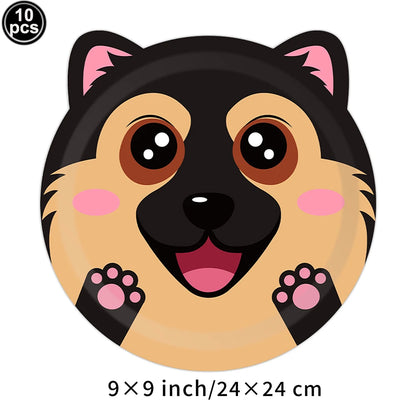 Pet Dog Cupcake Toppers Pet Dog Themed Birthday Party Supplies Dog Face Cake Toppers Puppy Theme Birthday Party Decoration