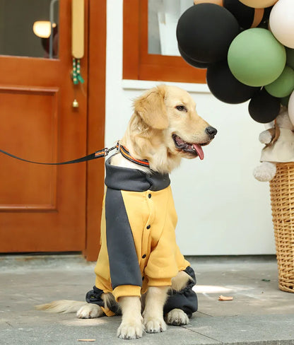HOOPET Sporting Dog Jacket Four Feet Clothes for Dogs Labrador Retriever Golden Retriever Autumn Big Dog Coat with Zipper Warm