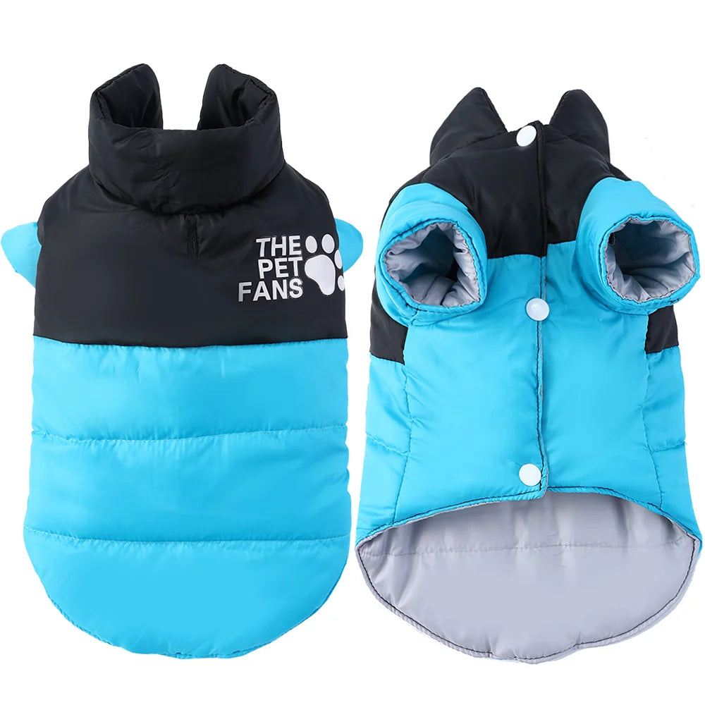 Reversible Dog Jacket For Small Medium Dogs Waterproof Pet Clothes For Winter Warm Pets Outfits Chihuahua Yorkshire Pug Costume