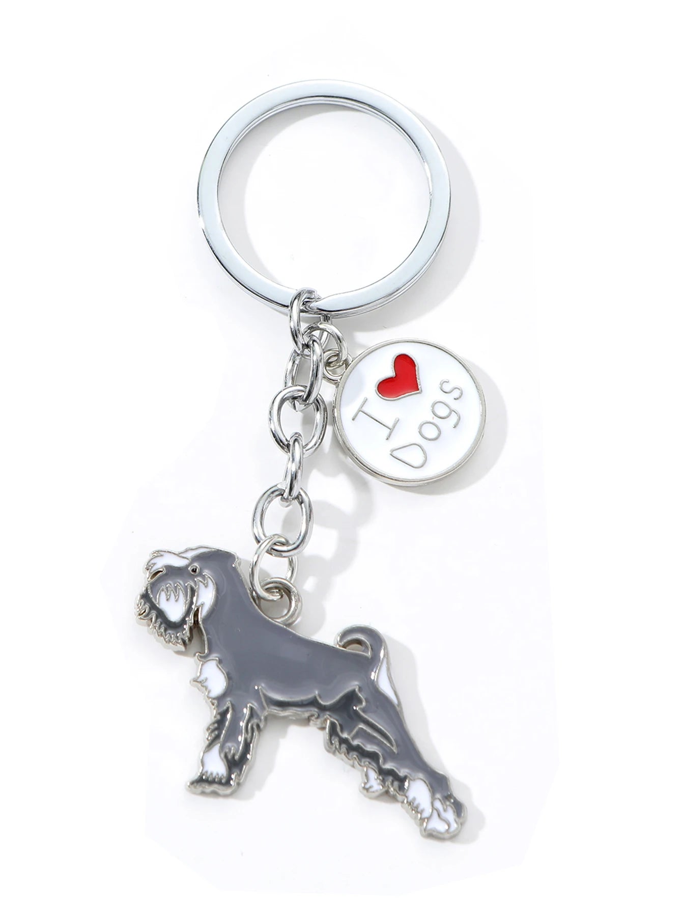 I LOVE Alaska Husky Dog Keychain Cute dachshund  animal Cartoon dog Keychain dog Gift For woman Man Jewelry