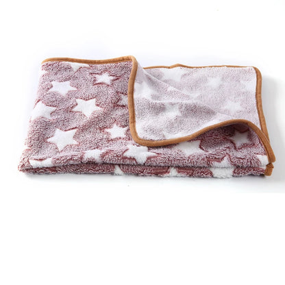 Soft Fluffy Pet Blanket Winter Warm Dog Blanket Cute Pet Bed Sheet Warm and Comfortable Cat and Dog Cushion Blanket Pet Supplies
