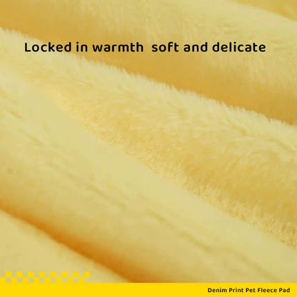 Velour Soft Pet Bed Warm Sleeping Pad for Small Medium And Large Dogs Removable Cover Pet Mat Comfortable Cushion for Cats And D