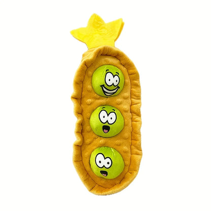 Plush Dog Sniffing Toys Interactive Pet Pea Toys for Small Medium Dogs Puzzle Bite-Resistant Puppy Squeaky Toy Dog Accessories