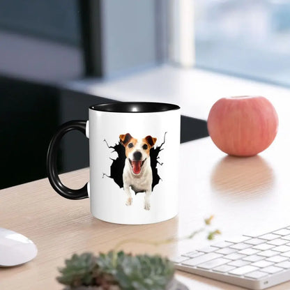 Dog Jack Russell Terrier -cute Gift Jack Russell Terrier For Mom Mug Funny Ceramic Coffee Cups Tea Mugs Milk Cup Drinkware Gifts