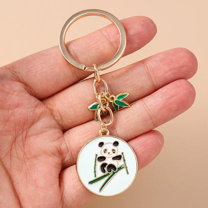 Cute Enamel Puppy Dog Keychain Cartoon Animal Key Ring Pendants for Women Girls Handbag Accessories DIY Jewelry Gifts