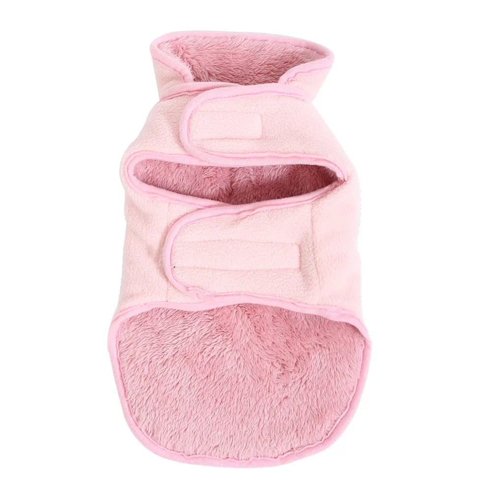 Winter Warm Dog Jacket Sweater For Small Medium Dogs Cats Reversible Fleece Puppy Pedded Clothes Coat Chihuahua Yorkie Costume