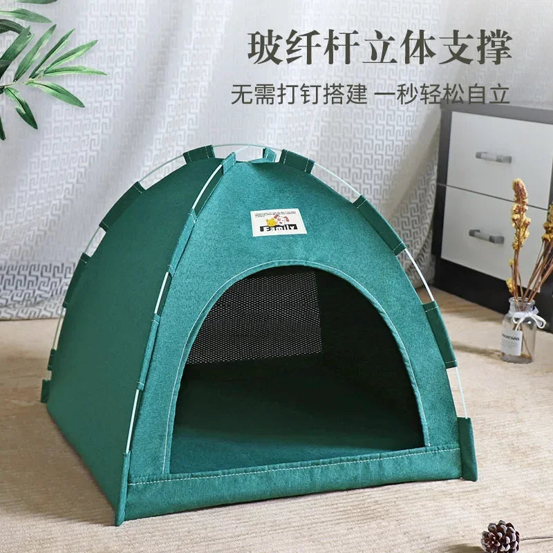 the DOG DOME - New Four Seasons Universal Pet Tent, Removable and Washable Cat and Dog Pet Nest, Summer Breathable Foldable Cat/Dog House
