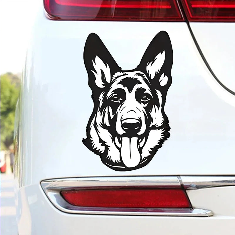 German Shepherd Decal Dog Breed Bumper Sticker Shepherd Dog Owner Sticker For Car Truck Van SUV Window Cup Laptop Motorcycle