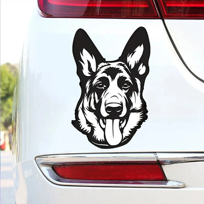 German Shepherd Decal Dog Breed Bumper Sticker Shepherd Dog Owner Sticker For Car Truck Van SUV Window Cup Laptop Motorcycle