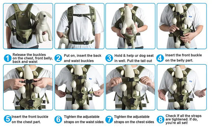 Pet Dog Carrier Bag Breathable Backpack For Dogs Cats Out Double Shoulder Portable Travel Backpack Outdoor Dog Cat Carrier Bag