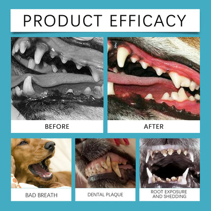 Pet Oral Care Gel Tooth Repair Tartar Cleaner Teeth Whitening Dental Breath Freshener Oral Brightening Dog Tooth Cleaning Gel