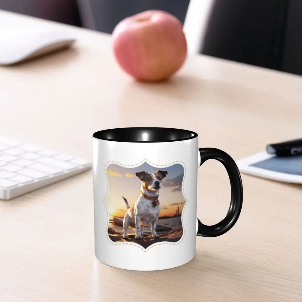 Dog Jack Russell Terrier -cute Gift Jack Russell Terrier For Mom Mug Funny Ceramic Coffee Cups Tea Mugs Milk Cup Drinkware Gifts