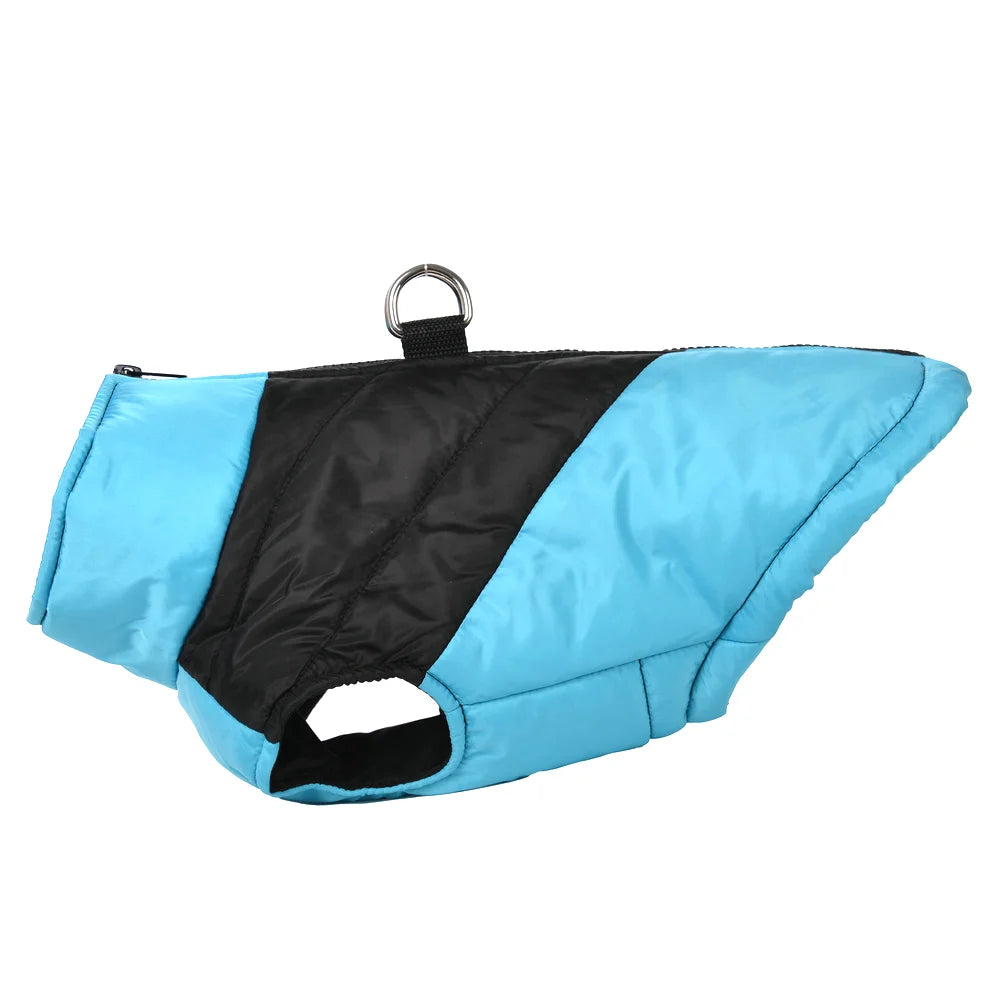 Waterproof Pet Clothes With D-ring Warm Dog Vest For Winter Outdoor Windproof Puppy Coat For Small Medium Dogs Bulldog