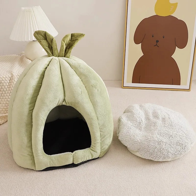 A Closed, Detachable and Washable Dog House for Keeping Warm in Winter and A Pet Bed Suitable for All Seasons