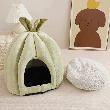 A Closed, Detachable and Washable Dog House for Keeping Warm in Winter and A Pet Bed Suitable for All Seasons