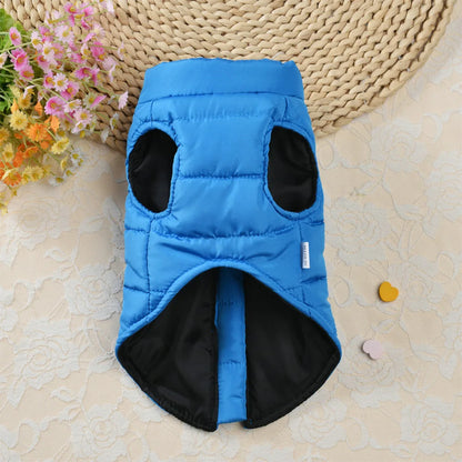 Warm Winter Dog Vest Clothes Thick Cotton Pet Clothing Autumn Winter Dogs Jacket Coat Outfit For Small Medium Large Dogs S-4XL