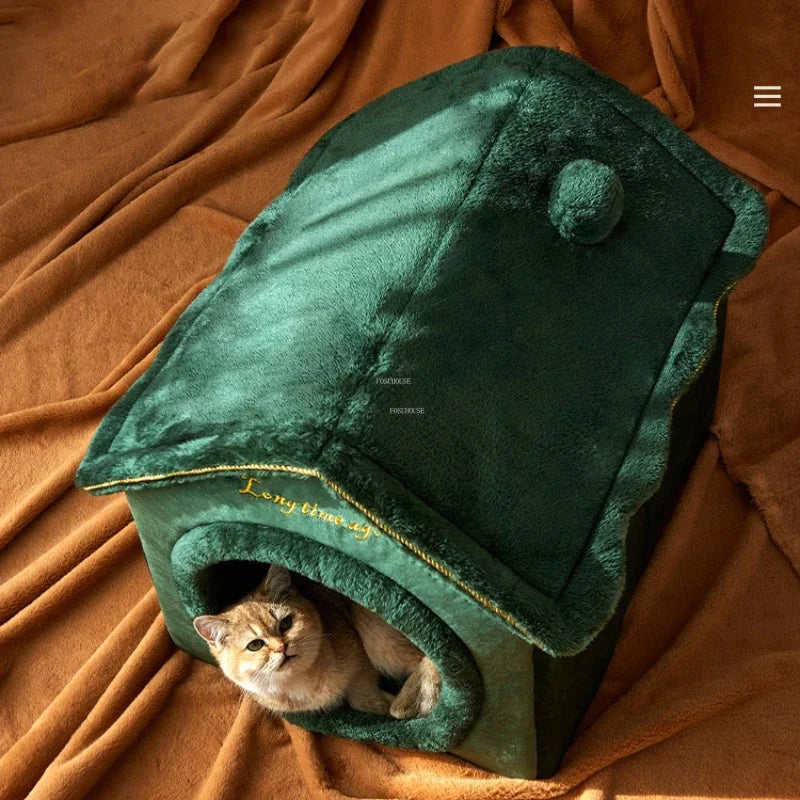 Dog Kennels Four Seasons Universal Small Dog Houses Removable and Washable Warm Dog House Cat Kennel Pet Supplies House for Dogs