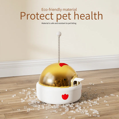 Dog Feeding Toy Interactive Food Dispenser Built in Battery & Sounder Inspiring Patience & Curiosity of Pets Cat & Dog Snack Toy