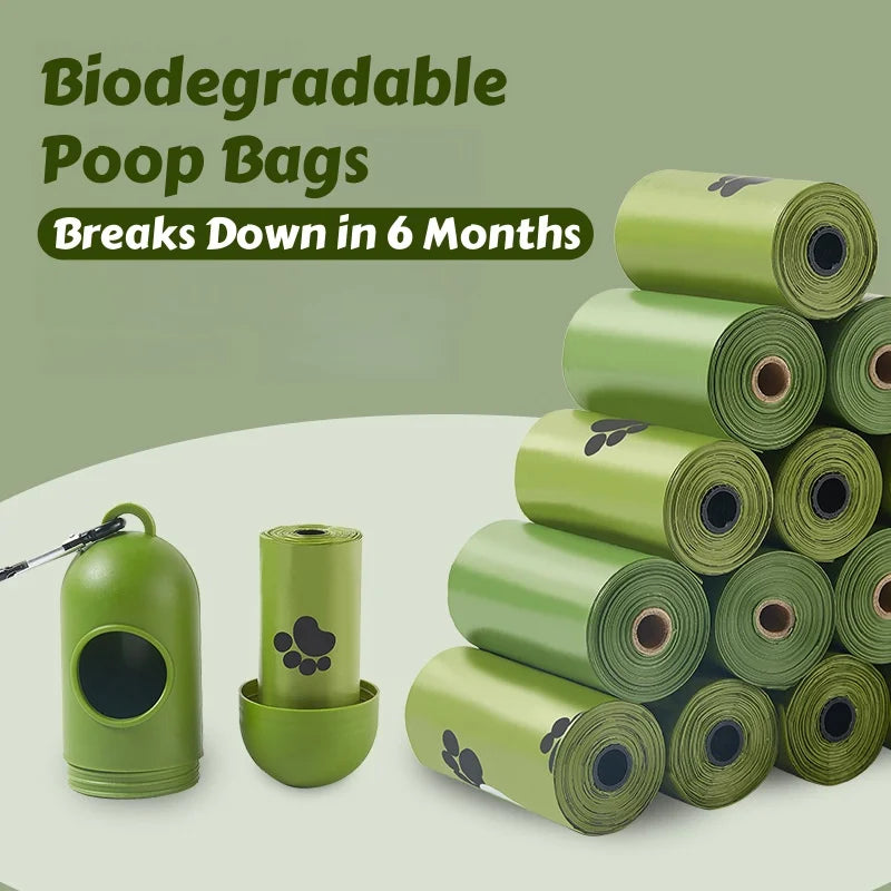 the BIO POOP BAGS - Up to 900PCS Biodegradable Poop Bags - Thickened Dog/Cat Waste Bags, Portable & Leakproof for On-the-Go Outdoor Cleanup