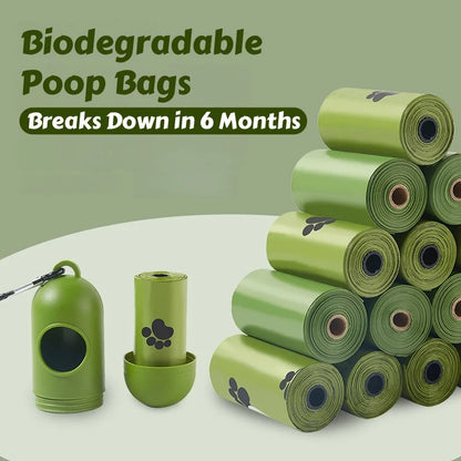the BIO POOP BAGS - Up to 900PCS Biodegradable Poop Bags - Thickened Dog/Cat Waste Bags, Portable & Leakproof for On-the-Go Outdoor Cleanup