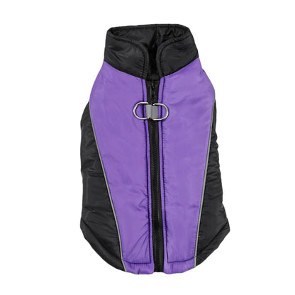 Reflective Dog Clothes For Winter Warm Puppy Vest Coat With D-ring Outdoor Waterproof Pet Jacket For Small Medium Dogs Yorkshire