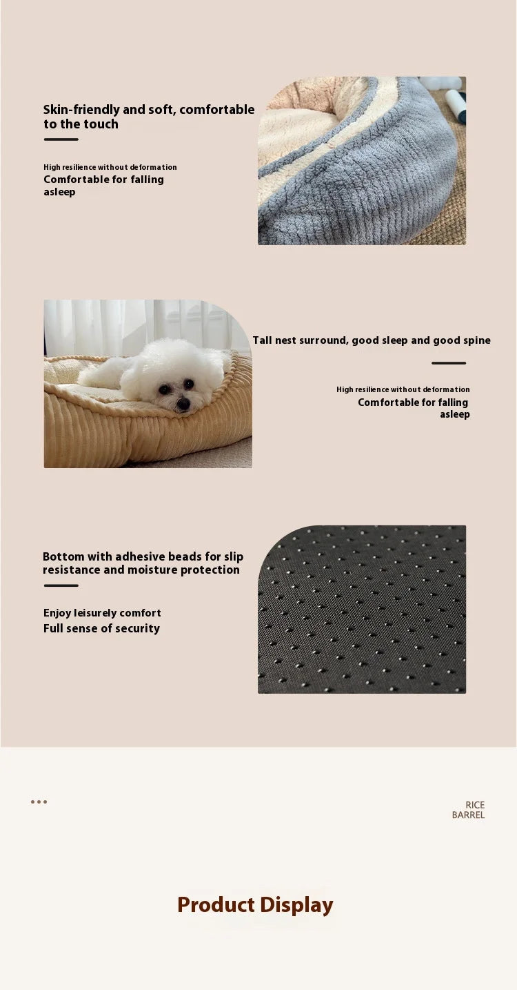 Dog Bed Mat Dog Bed Sofas Winter Warm Pet Blanket  Plush Kennel Washable Cat Mat Mattress Pet Cushion  Dog Bed Warm Pet Supplies