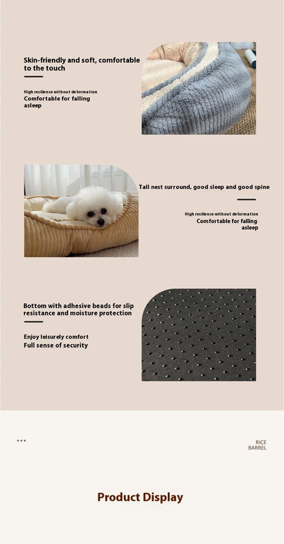Dog Bed Mat Dog Bed Sofas Winter Warm Pet Blanket  Plush Kennel Washable Cat Mat Mattress Pet Cushion  Dog Bed Warm Pet Supplies