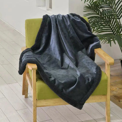 Waterproof Dog Blanket Double Layer Thick Warm Small Cat Blanket Washable Soft Plush Reversible Throw Furniture Protector