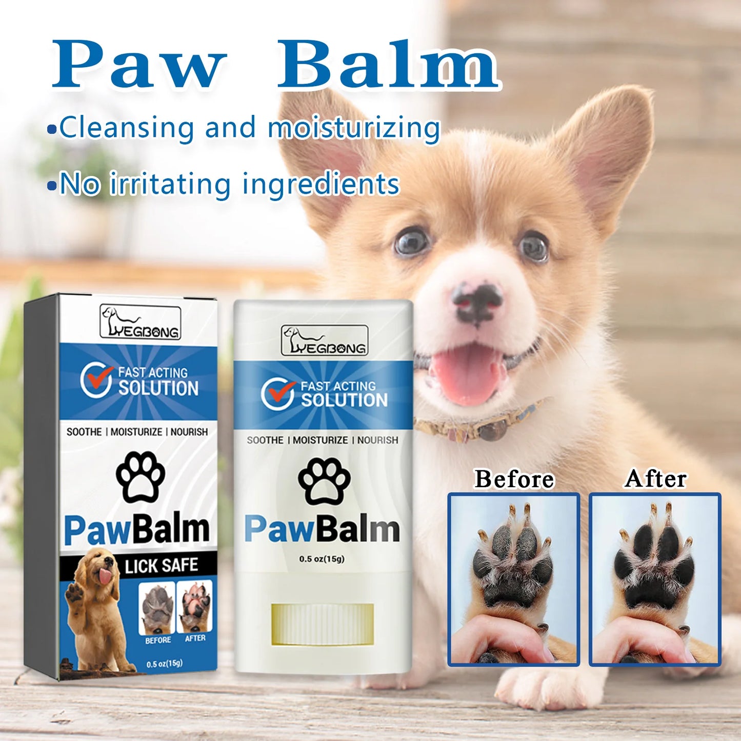 the PROTECTED PAW BALM - Pet Paw Balm for Dog, Natural Moisturizing Feet Repair, Dry Cracked Relieve Discomfort All Season Pet Paw Protection Cream