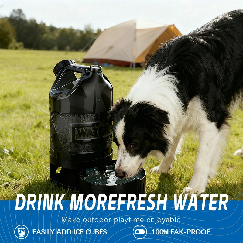 Portable 2.6L Dog Water Bottle, Large Capacity Hydration Flask for Outdoor Sports and Pet (Cat & Dog) Drinking Bottle