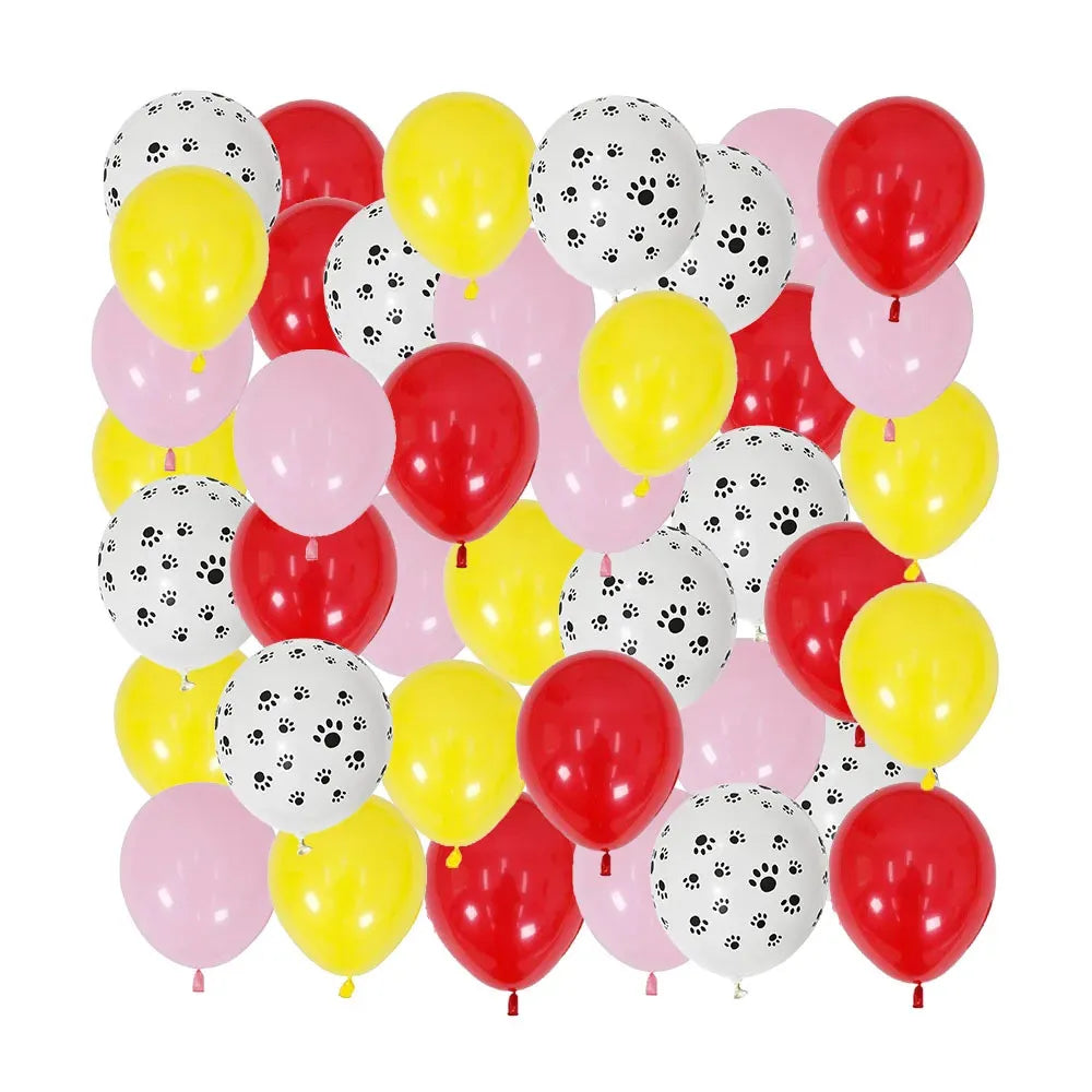 40Pcs Animal Themed  Balloons Dog Paw Latex Balloons - Perfect for Kids' Birthdays, Pet Parties, Festive Decorations