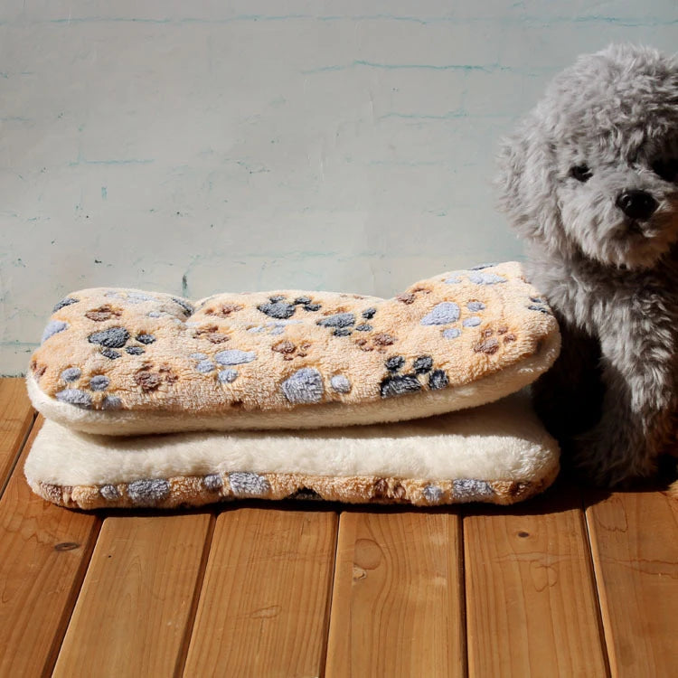 Dog Bed Thickened Dog Mat Pet Cat Soft Fleece Pad Blanket Bed Mat Cushion Home Washable Rug Keep Warm Pet Supplies cama perro