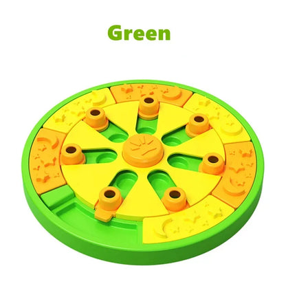 3in1 Interactive Dog Puzzle Toys - Fun Slow Feeder Brain Education Treat Puzzles with IQ Squeak Design - Educational Dog Toys