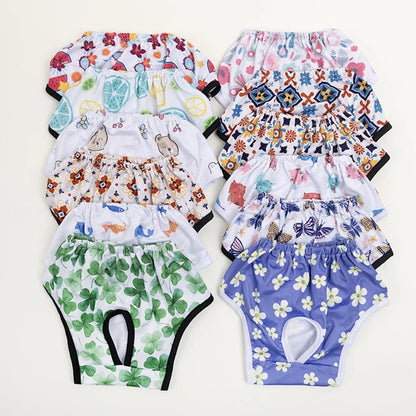 Female dog Cute Washable Male Dog Diapers, Reusable High Absorbency Leak-Proof Male Dog Diapers cat Physiological Pants