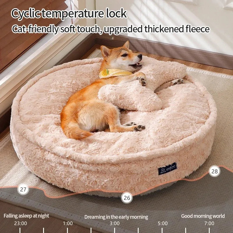 Dog Bed Pet Beds Accessories Supplies Dogs Winter Baskets Fluffy Bedding Warm Mat Sofa Big Accessory Small Breeds Puppy Cats
