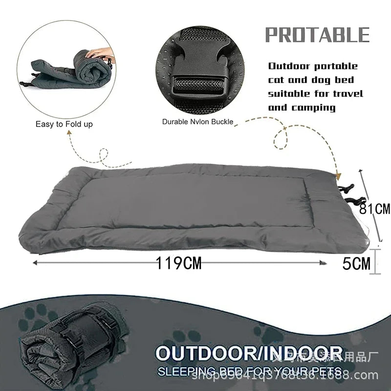 Foldable Outdoor Waterproof Dog Bed Blanket Picnic Dog Mat Car Seat for Small Medium Large Dogs Portable Camping Travel Pet Pad