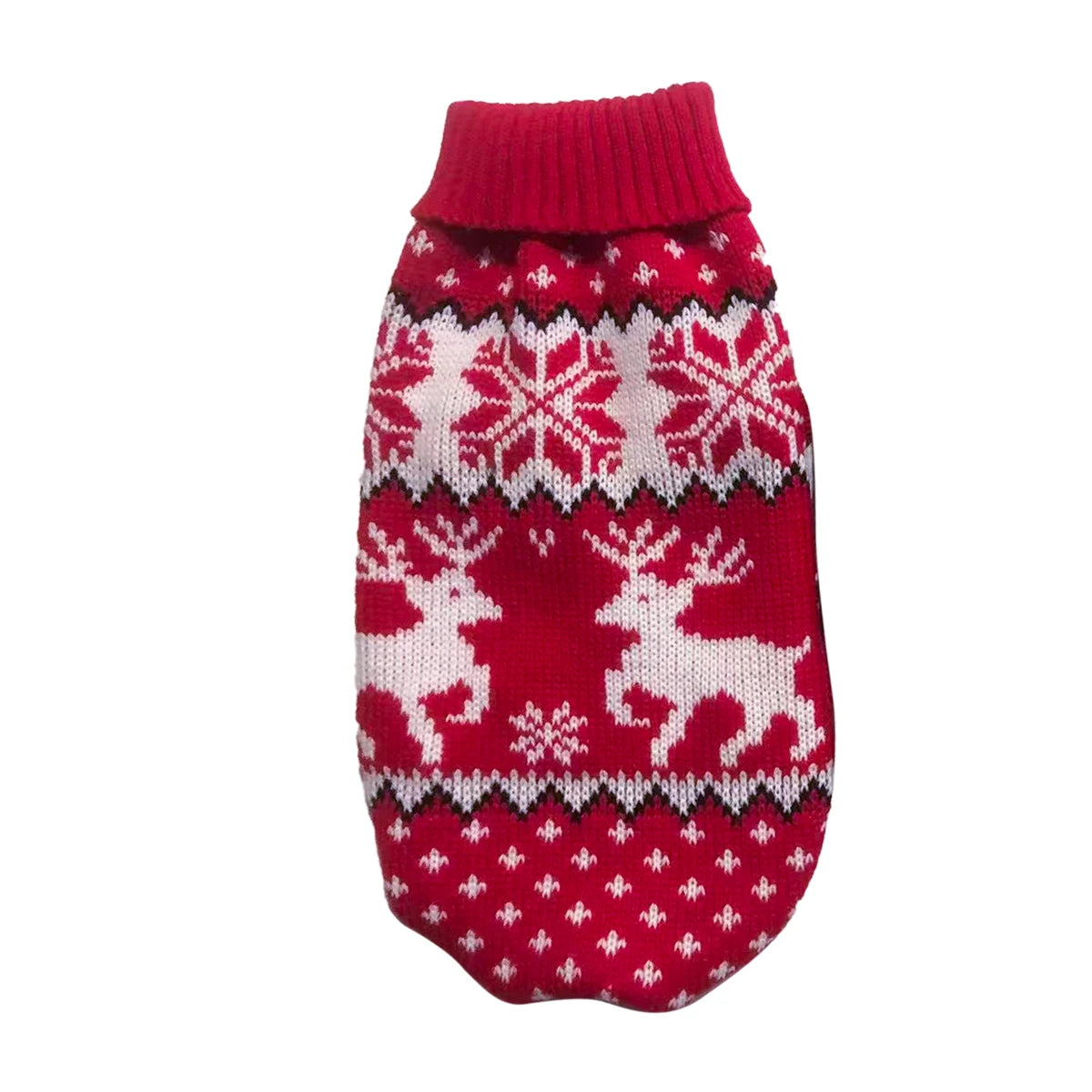 the COZY CLAUS PAW SWEATER - Dog Winter Clothing, Christmas Celebration Clothes, Knitted Pet Clothing Suitable for Small to Medium-Sized Dogs Pet Sweater