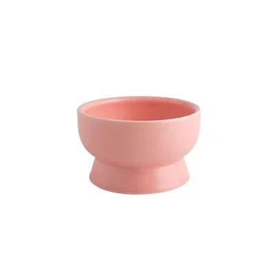Cat Food Water Bowls Nordic Style Pet Ceramics Feeding Dishes Puppy Kitten Neck Guard Matte Pottery Bowl Dog Eating Accessories