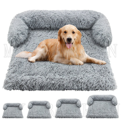 Washable blanket Sofa cover Large dog bed Sofa plush dog pet House sofa cushion plush warm kennel pet cat puppy cushion