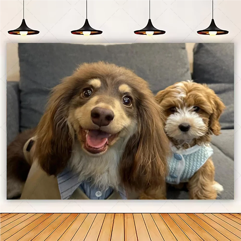 Cute Dachshund Theme Birthday Party Decorations Lovely Puppy Backdrop Cake Insert Banner Balloon Baby Shower Supplies Child Gift