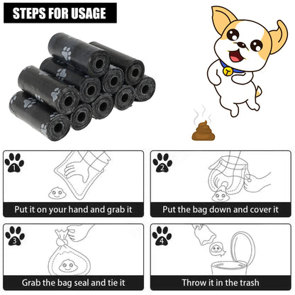 the DOG POOP BAGS - 30Roll Dog Poop Bags, Disposable Pet Waste Bags, Dog Waste Bags, Designer Pet Poop Clean Pick-Up Bone Bag Dispenser Tools