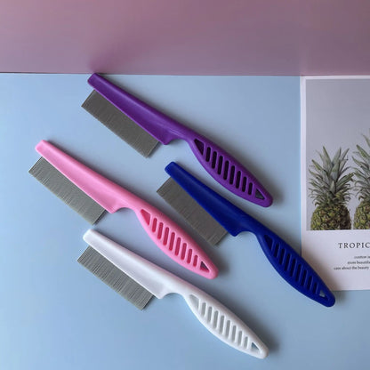 the FLEA REMOVER COMB - Gentle Nits Flea Eggs Remover Brush for Small Dog, Fine Toothed Pet Puppy Eye/Belly Comb, Untangling Cat Hairs Product