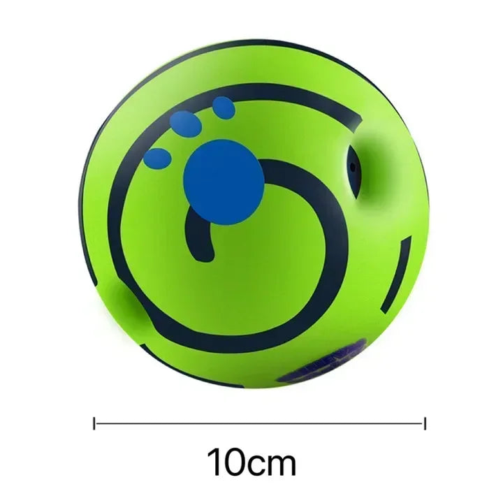 Pet Dog Toy Ball Wobble Wag Giggle Sound-Emitting Glow Ball Interactive Dog Toy Funny Indoor or Outdoor Play Agility Training
