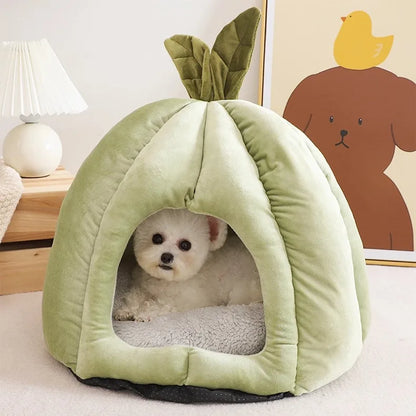 A Closed, Detachable and Washable Dog House for Keeping Warm in Winter and A Pet Bed Suitable for All Seasons