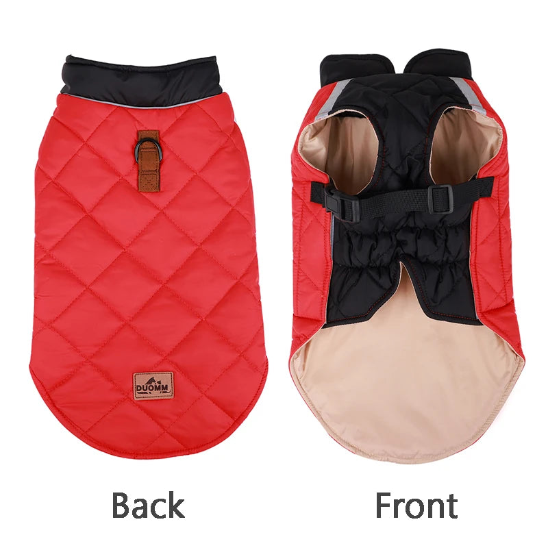 the ARTICSTRIDE WINTER COAT - Large Dog Jacket, Waterproof Pet Clothes for Medium Dogs, Winter Warm Big Dog Coat, French Bulldog Costume, Labrador/Husky Outfits