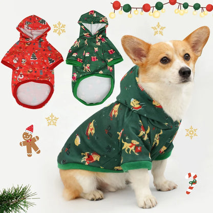 the PAWLIDAY CHEER HOODIE - New Arrival Pet Christmas Hoodie, Dog Holiday Clothes, Festive Pet Apparel