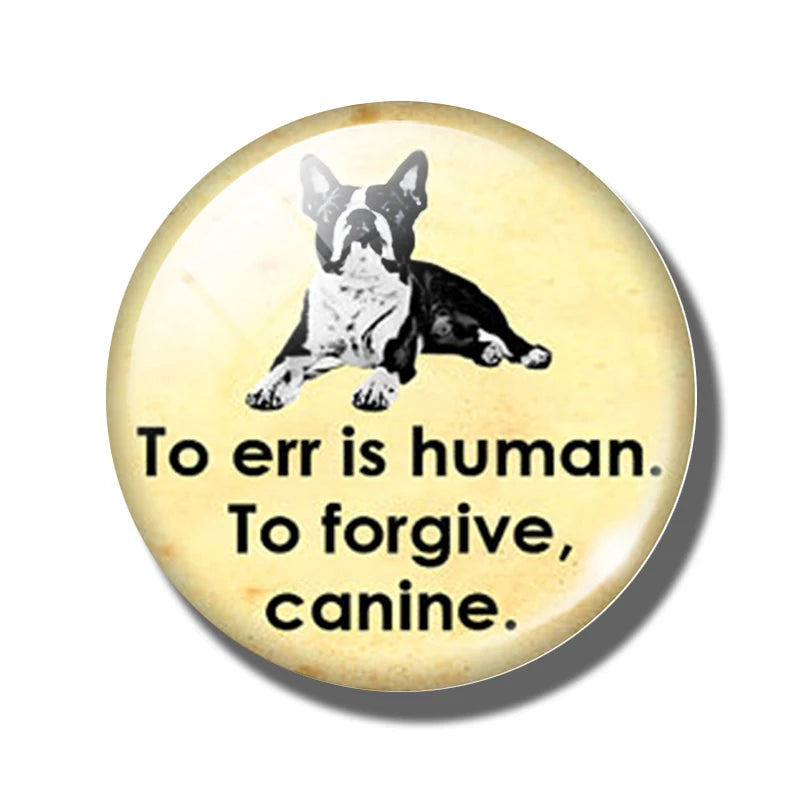 Yellow Brown Dachshund 30MM Fridge Magnet Handmade Weiner Dog Glass DomeRefrigerator Magnets Sticker Cute Animals Kitchen Decor