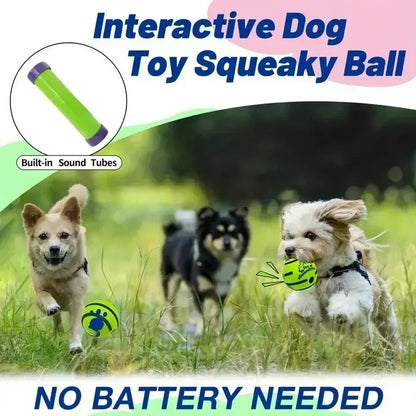 Pet Dog Toy Ball Wobble Wag Giggle Sound-Emitting Glow Ball Interactive Dog Toy Funny Indoor or Outdoor Play Agility Training