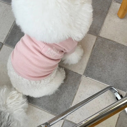 Autumn Winter Thin Warm Dog Pullover Solid Dog Hoodies Pet Vest Girls Dog Costume Chihuahua Bichon Clothing Letter Cat Dog Shirt