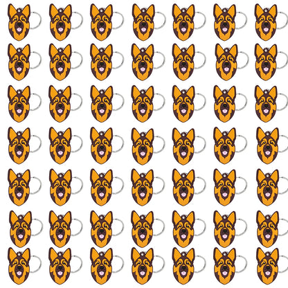 50PCS Cute Animal Keychain knife Ducks Dogs Cats Keyring for Women Men Kids Handbag Cool Car Key Accessories Friends Key Gifts